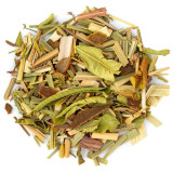 mengsel van gedroogde planten balade en provence kruidenthee met bladeren schors en natuurlijke stengels