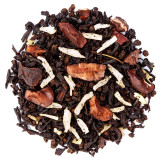 mengsel van zwarte thee met cacaoschaafsel en stukjes noten voor verwennende infusie