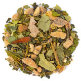 mengsel van gedroogde planten voor immuniteit kruidenthee met natuurlijke bladeren schors en wortels