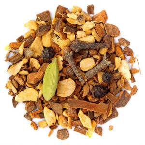 Kräutermischung für Ayurveda Pur Tee mit Kardamom, Nelken, Zimt und schwarzen Beeren