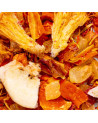 Mischung aus getrockneten Früchten Ananas Banane Papaya für Kräutertee natürliche Infusion Thés & Traditions