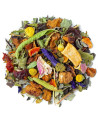 Mélange de tisane sureau feuilles fleurs et fruits séchés pour infusion naturelle