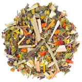 mengsel van gedroogde planten voor afslank kruidenthee met kleurrijke bladeren kruiden en bloemen