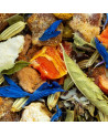 dried herb blend flowers and fruits for Thés et Traditions sleep herbal tea