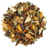 mengsel van gedroogde planten voor ontspannende kruidenthee met gevarieerde schors zaden en bladeren