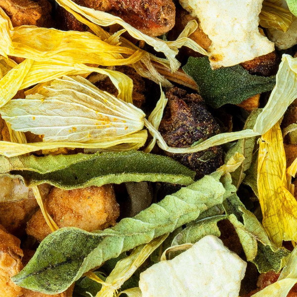 mélange d herbes séchées fleurs et écorces pour infusion du soir Thés et Traditions