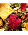 framboise séchée citronnelle morceaux d’écorce et plantes pour tisane framboise citron