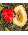 Grüntee Qiandao mit getrockneten Erdbeerstücken und Bananenstücken von Thés & Traditions