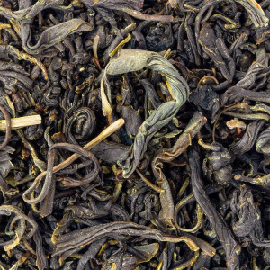 droge bladeren van groene South Korea Green OP-thee met groene en bruine tinten