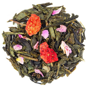 thé vert fraise framboise