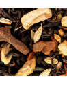 blend of chai black tea with spices clove cinnamon star anise and ginger pieces