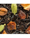 thé noir moka avec grains de café cardamome raisins secs et morceaux d'épices