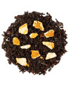 Tè nero con pezzi di scorza d'arancia per infusione dal sapore naturale di agrumi