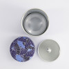 boîte japonaise washi bleu avec éventails