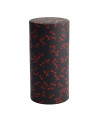 Schwarze zylindrische Washi-Box mit roten Libellenmotiven zum Aufbewahren von Tee oder Kräutertees
