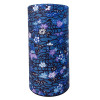 Blue Washi Tea Box 200g - Japanese Flowers & Waves