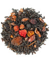 Mischung aus Schwarztee mit Stücken getrockneter Früchte, Beeren und Gewürzen von Thés & Traditions