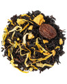 miscela di tè nero con foglie di albicocca essiccata e petali gialli per infusione fruttata