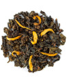 Foglie di tè oolong con petali di fiori d'arancio essiccati per infusione aromatica
