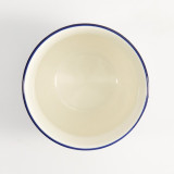 Flora Japonica Grue kop blauwe rand crème binnenkant in eenvoudig en elegant keramiek