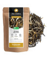 Vietnam Mao Feng white tea in kraft bag with visible organic dried tea leaves
