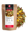 Rooibos wild freshness orange eucalyptus kraft bag and blend of leaves and orange peels