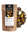 thé oolong amande chocolat sachet kraft morceaux d amande et chocolat éclats d agrumes