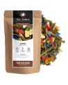 Thé oolong Jianxin saveur grenade feuilles de thé vert hibiscus fleurs de bleuet et pétales colorés