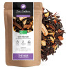 Spiced chai black tea organic kraft bag and black tea leaves with spices Spiced chai black tea organic kraft bag and black tea leaves with spices