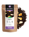 Thé noir orange bio en sachet kraft avec morceaux d'écorces d'orange visible