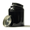 black metal tin for black tea with removable lid black metal tin for black tea with removable lid