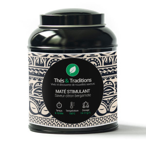 metal tin lemon bergamot mate