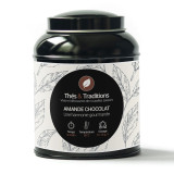 Doos Oolong thee amandel chocolade Thés et Traditions met trek-instructies en bladmotieven