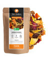 Tisane Mangue passion sachet kraft bio avec morceaux de fruits séchés pour infusion fruitée aux notes exotiques