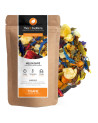 Tisane Melon Givré sachet kraft avec mélange d'herbes fleurs et fruits séchés colorés