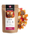 Tisane Funky Kiwi sachet kraft avec mélange de fruits secs colorés pour infusion