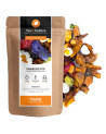 Tisane framboise pop Thés et Traditions sachet kraft avec mélange de fruits secs colorés