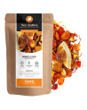 Tisana Mango Lover gusto mango sacchetto kraft e miscela di frutta secca colorata