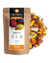Tisane Cherry Coco saveur cerise kiwi coco sachet kraft avec morceaux de fruits secs et déshydratés
