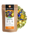 Tisane Jardin de Vénus mélange bio citron orange sanguine fleurs et plantes séchées conditionné en sachet kraft