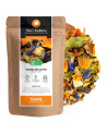 Tisane des Alpes saveur orange mélange de plantes séchées bio conditionné en France