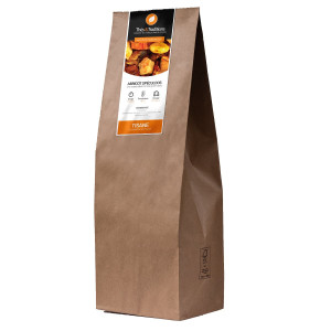 bulk kilo bag apricot speculoos herbal tea Thés et Traditions kraft paper