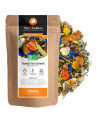 Sleep herbal tea peach lemon Thés et Traditions kraft bag and organic dried herbs