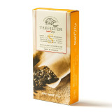 White paper tea filter bags for infusion capacity up to 0.8 liter orange and white packaging