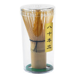 Matcha tea bamboo whisk in transparent plastic case Thés & Traditions