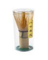 fouet à thé matcha en bambou dans étui plastique transparent Thés & Traditions