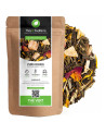 Pure Passion green tea passion fruit lemon blend leaves and colorful petals