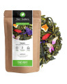Tiaoxu green tea goji berries mandarin flower petals kraft bag and tea leaves