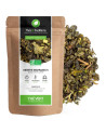 Menthe Marrakech green tea kraft bag and organic mint green tea leaves packaged in France