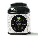 Organic Japanese sencha green tea tin